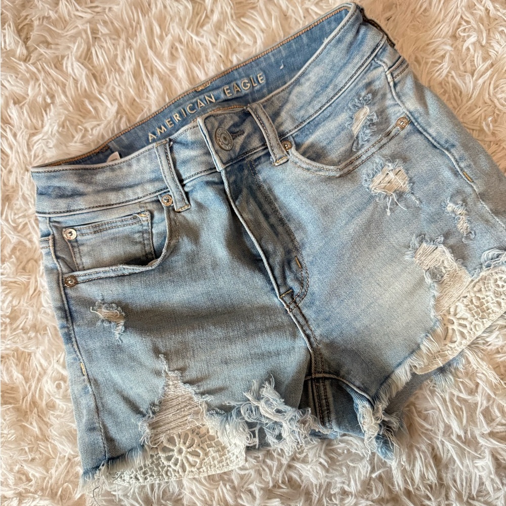 American Eagle Outfitters High Rise Jean Shorts